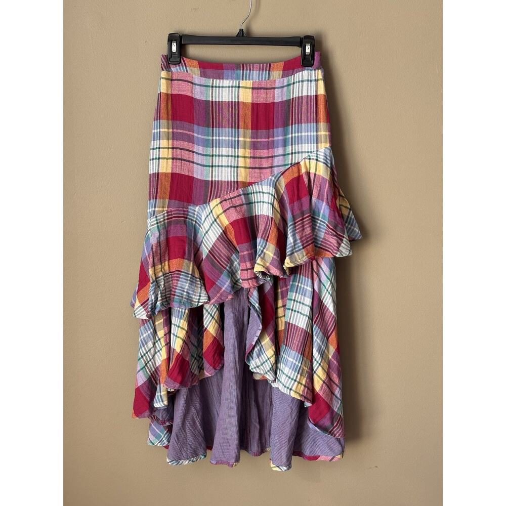 Sundance Trellis Skirt Sz XS Maxi Pull On Boho Western Patchwork Tiered RARE - Picture 2 of 9